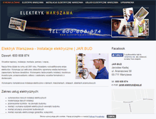 Tablet Screenshot of elektrykwarszawa.info